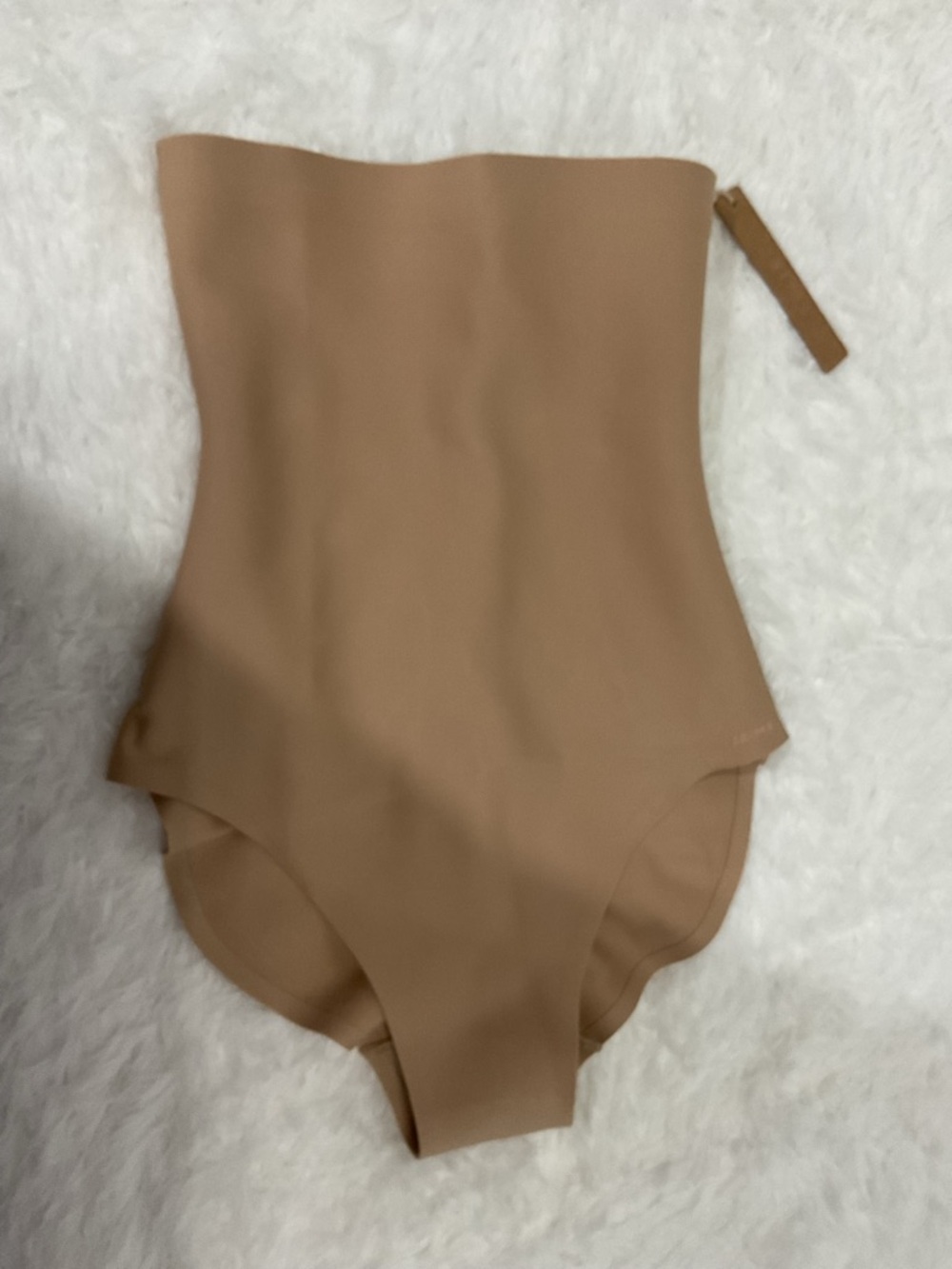 SKIMS Tan Strapless One-Piece Bodysuit for Women